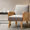 Accent Chairs-Kirkland's Home Upholstered Velvet Accent Chair Gray