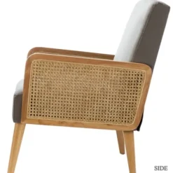 Accent Chairs-Kirkland's Home Upholstered Velvet Accent Chair Gray