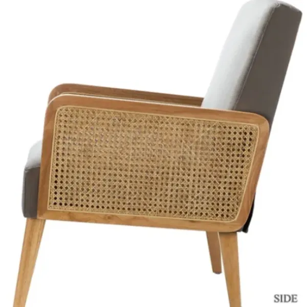 Accent Chairs-Kirkland's Home Upholstered Velvet Accent Chair Gray