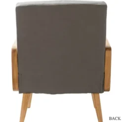Accent Chairs-Kirkland's Home Upholstered Velvet Accent Chair Gray