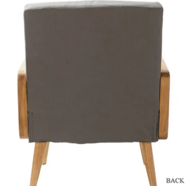 Accent Chairs-Kirkland's Home Upholstered Velvet Accent Chair Gray