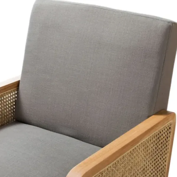 Accent Chairs-Kirkland's Home Upholstered Velvet Accent Chair Gray