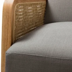 Accent Chairs-Kirkland's Home Upholstered Velvet Accent Chair Gray