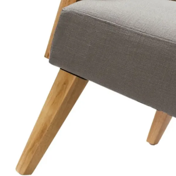 Accent Chairs-Kirkland's Home Upholstered Velvet Accent Chair Gray