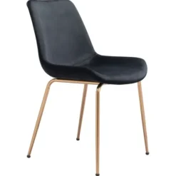 Dining Chairs-Kirkland's Home Upholstered Velvet Dining Chairs, Set Of 2 Black
