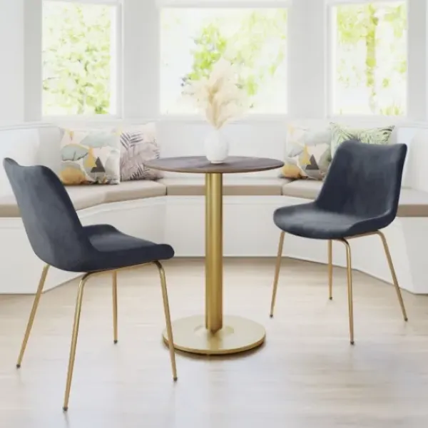 Dining Chairs-Kirkland's Home Upholstered Velvet Dining Chairs, Set Of 2 Black
