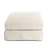 Benches & Ottomans-Kirkland's Home Upholstered Weekend Ottoman Ivory