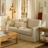 Sofas & Loveseats-Kirkland's Home Upholstered Weekend Sofa Ivory