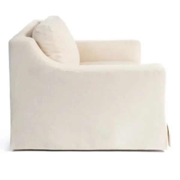 Accent Chairs-Kirkland's Home Upholstered Weekend Swivel Accent Chair Ivory