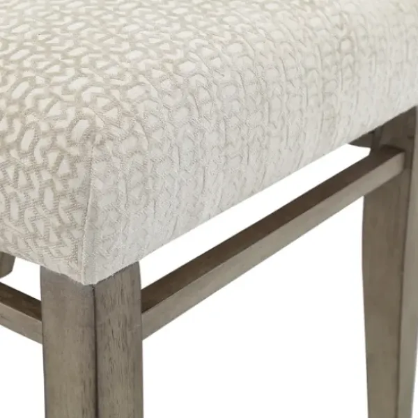 Dining Chairs-Kirkland's Home Upholstered Wooden Dining Chairs, Set Of 2 Ivory
