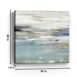 Canvas Art-Kirkland's Home Upon A Clear Ii Canvas Art Print White/Blue/Green