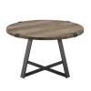 Coffee Tables-Kirkland's Home Urban Rustic Round Coffee Table Gray