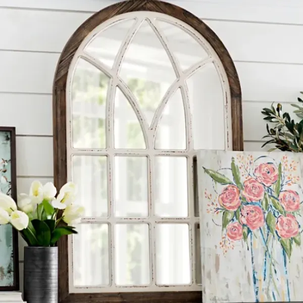 Decorative Mirrors-Kirkland's Home Vail Two-Tone Arch Wall Mirror