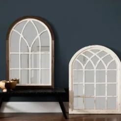 Decorative Mirrors-Kirkland's Home Vail Two-Tone Arch Wall Mirror