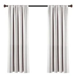 Curtains & Drapes-Kirkland's Home Vanilla Sateen Curtain Panel Set, 84 In. White