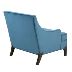 Accent Chairs-Kirkland's Home Velvet Martha Stewart Accent Chair Blue