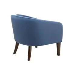 Accent Chairs-Kirkland's Home Velvet Tufted Midcentury Modern Accent Chair Blue
