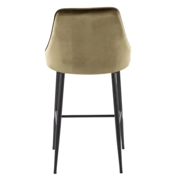 Bar Stools & Counter Height Stools-Kirkland's Home Velvet Upholstered Counter Stools, Set Of 2 Green