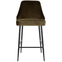 Bar Stools & Counter Height Stools-Kirkland's Home Velvet Upholstered Counter Stools, Set Of 2 Green