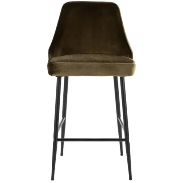 Bar Stools & Counter Height Stools-Kirkland's Home Velvet Upholstered Counter Stools, Set Of 2 Green