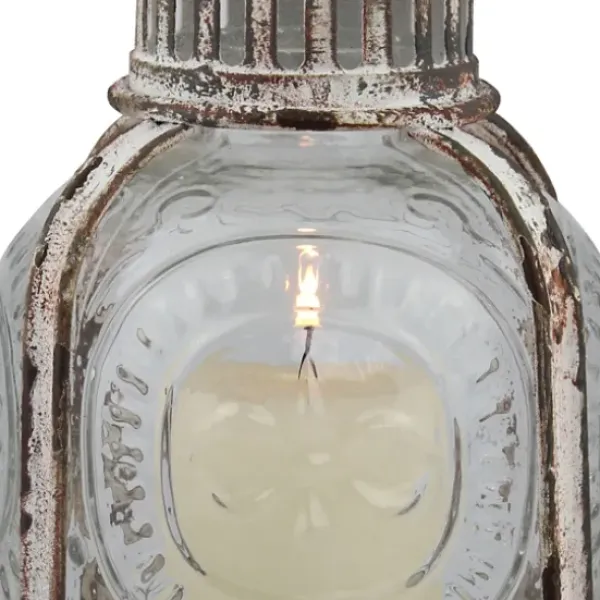 Lanterns-Kirkland's Home Vintage Cafe Lantern, 10 In. White