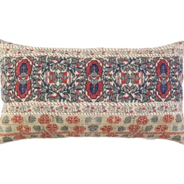 Pillows-Kirkland's Home Vintage Prints Cotton Lumbar Pillow Multi