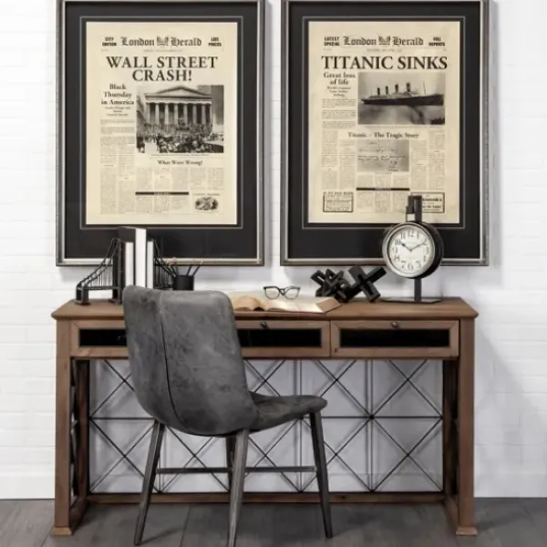Clocks-Kirkland's Home Vintage Tabletop Hanging Clock With Stand