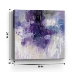 Canvas Art-Kirkland's Home Violet Rain Canvas Art Print Blue