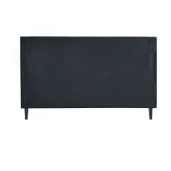 Beds & Headboards-Kirkland's Home Viv Charcoal Diamond Tufted Queen Bed Frame Gray