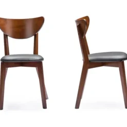 Dining Sets-Kirkland's Home Walnut And Black Mid-Century 5-Pc. Dining Set