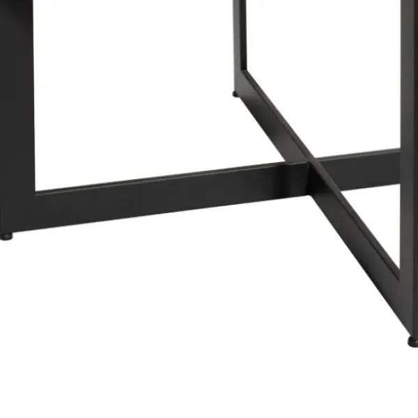 Coffee Tables-Kirkland's Home Walnut Beaded Industrial Coffee Table