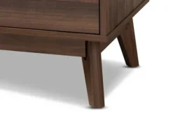 Dressers & Chests-Kirkland's Home Walnut 5-Drawer Wood Chest Brown