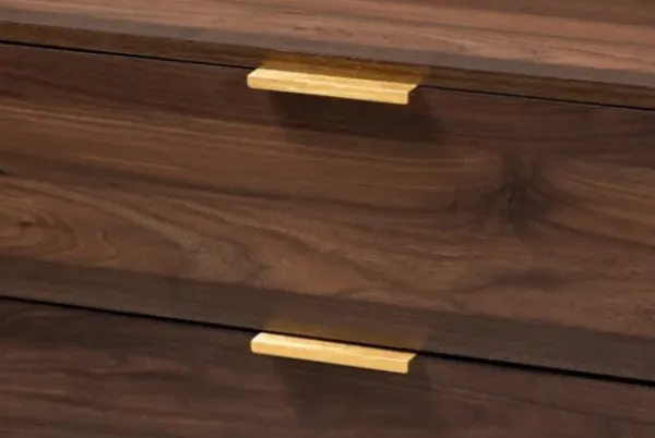 Dressers & Chests-Kirkland's Home Walnut 3-Drawer Wood Chest Brown