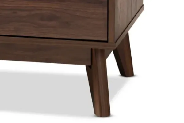 Dressers & Chests-Kirkland's Home Walnut 3-Drawer Wood Chest Brown