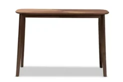 Console Tables-Kirkland's Home Walnut Wood Frame Splayed Legs Console Brown