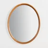 Decorative Mirrors-Kirkland's Home Walnut Wood Oval Wall Mirror