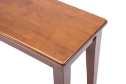 Dining Chairs-Kirkland's Home Walnut Wooden Dining Bench Brown