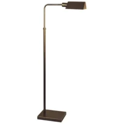 Floor Lamps-Kirkland's Home Warm Bronze Metal Reading Floor Lamp Brown