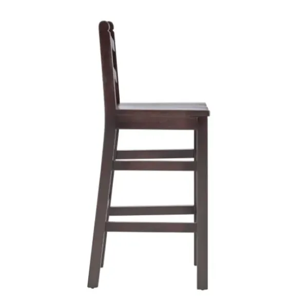 Bar Stools & Counter Height Stools-Kirkland's Home Warm Ladder Back Bar Stools, Set Of 2 Brown