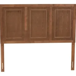 Beds & Headboards-Kirkland's Home Warm 3-Panel Wood Queen Headboard Brown