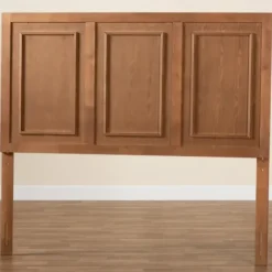 Beds & Headboards-Kirkland's Home Warm 3-Panel Wood Queen Headboard Brown