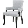 Dining Chairs-Kirkland's Home Warms Nailhead Trim Dining Chair Gray