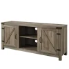 Tv Stands & Media Consoles-Kirkland's Home Wash Barn Doors Tv Stand Gray