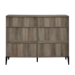 Bookshelves-Kirkland's Home Wash Bookshelf With Mesh Sides Gray