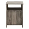 Accent & End Tables-Kirkland's Home Wash Grooved Door Side Table Gray