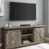 Tv Stands & Media Consoles-Kirkland's Home Wash Sliding Barn Door Tv Stand Gray