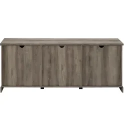 Tv Stands & Media Consoles-Kirkland's Home Wash Sliding Barn Door Tv Stand Gray