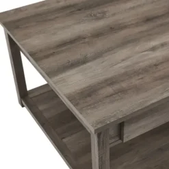 Coffee Tables-Kirkland's Home Wash Square Coffee Table Gray