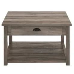 Coffee Tables-Kirkland's Home Wash Square Coffee Table Gray