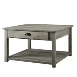 Coffee Tables-Kirkland's Home Wash Square Coffee Table Gray